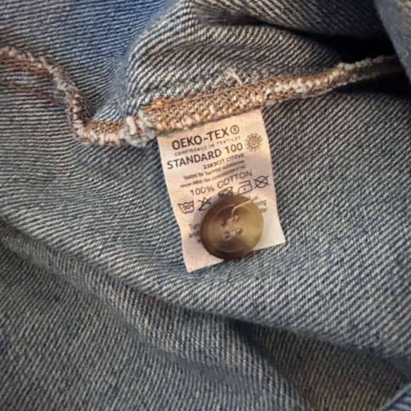 Oversized Blue Denim Dungaree Overalls - Picture 7 of 7